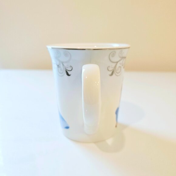 Disney Princess Cinderella Mug Elegant Gold Filigree Prince Ball Dance Scene - Picture 4 of 7